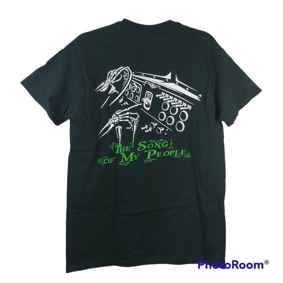 Diesel Life Skull & Pumps Song Of My People Black Tee Size M - Picture 1 of 5